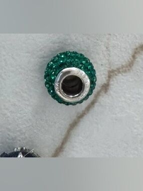 Pandora Emerald Green Crystal Pavé Charm Bead
